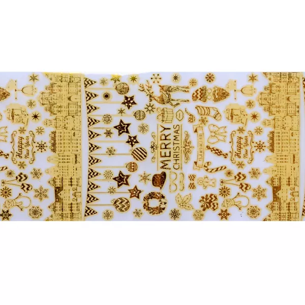 Set folii de transfer Lila Rossa, Gold Christmas Collection, 10 buc