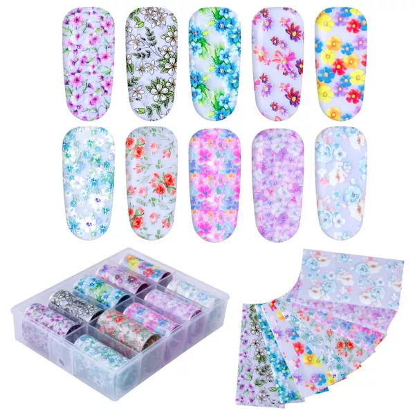 Set folii de transfer Lila Rossa, Spring Collection, 10 buc