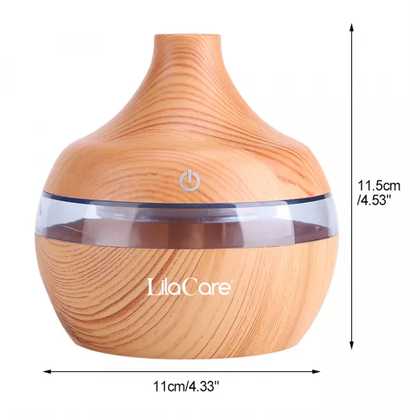 Umidificator si difuzor aromaterapie Lila Care, ultrasonic, 300 ml, bej