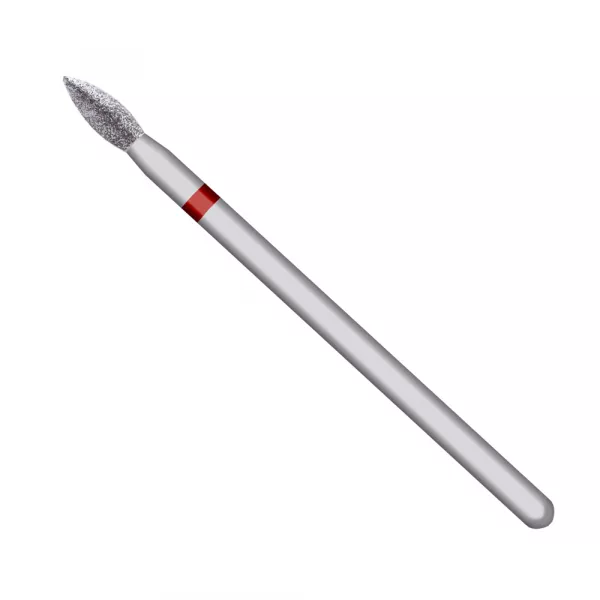 Capat freza din carbid, Lila Rossa, varf conic, argintiu, duritate fina, 77740-MB-P2-RD