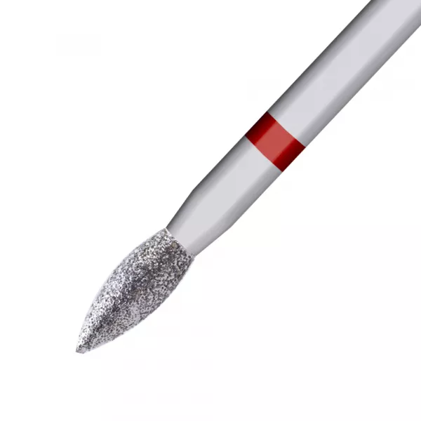 Capat freza din carbid, Lila Rossa, varf conic, argintiu, duritate fina, 77740-MB-P2-RD