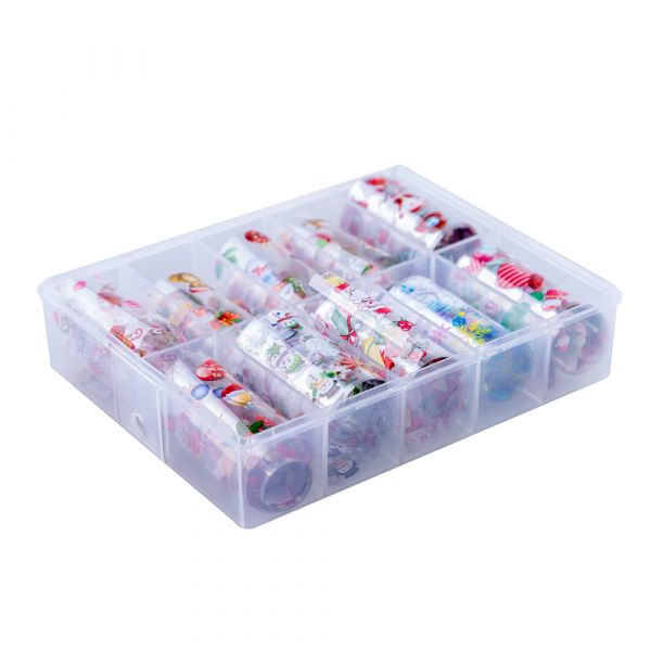 Set folii de transfer Lila Rossa, Christmas Day Collection, 10 buc