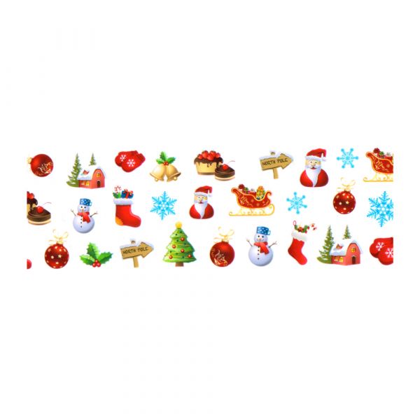 Set folii de transfer Lila Rossa, Christmas Day Collection, 10 buc