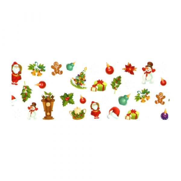 Set folii de transfer Lila Rossa, Christmas Night Collection, 10 buc