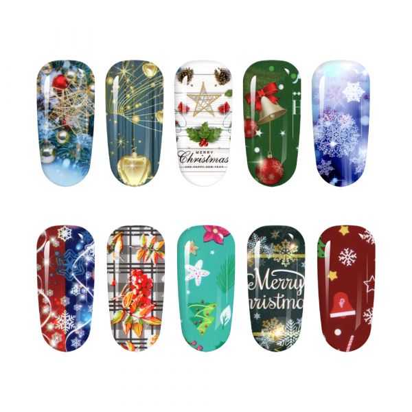 Set folii de transfer Lila Rossa, Magic Winter Collection, 10 buc