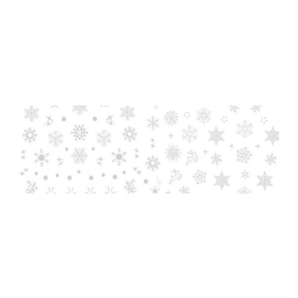 Set folii de transfer Lila Rossa, Winter Lace Collection, 10 buc