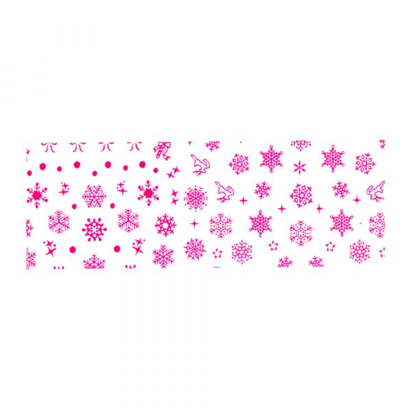 Set folii de transfer Lila Rossa, Winter Lace Collection, 10 buc