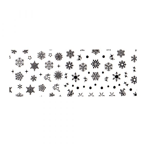 Set folii de transfer Lila Rossa, Winter Lace Collection, 10 buc