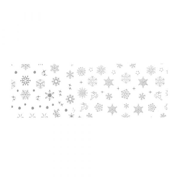 Set folii de transfer Lila Rossa, Winter Lace Collection, 10 buc
