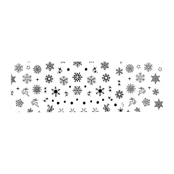 Set folii de transfer Lila Rossa, Winter Lace Collection, 10 buc