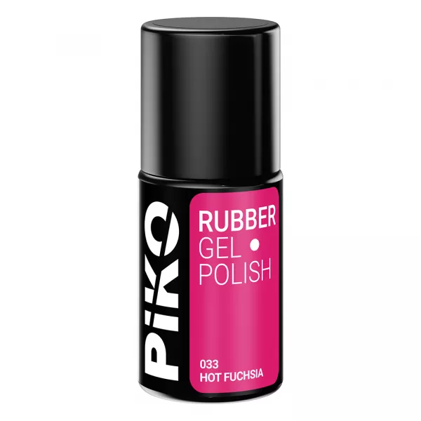 Oja semipermanenta Piko, Rubber, 7ml, 033 Hot Fuchsia