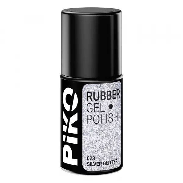 Oja semipermanenta Piko, Rubber, 7ml, 023 Silver Glitter