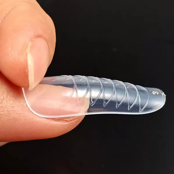 Tipsuri polygel Lila Rossa, 12 marimi, forme refolosibile, transparente