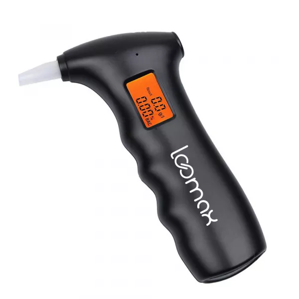 Tester de alcoolemie Loomax, etilotest cu 5 capete incluse
