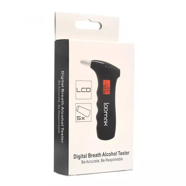 Tester de alcoolemie Loomax, etilotest cu 5 capete incluse