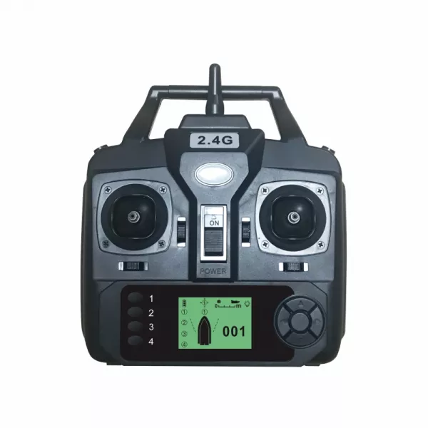 Barca pentru plantat momeala cu telecomanda Loomax, 1 cuva, raza maxima 500 m, cu GPS, neagra, capacitate 2 Kg