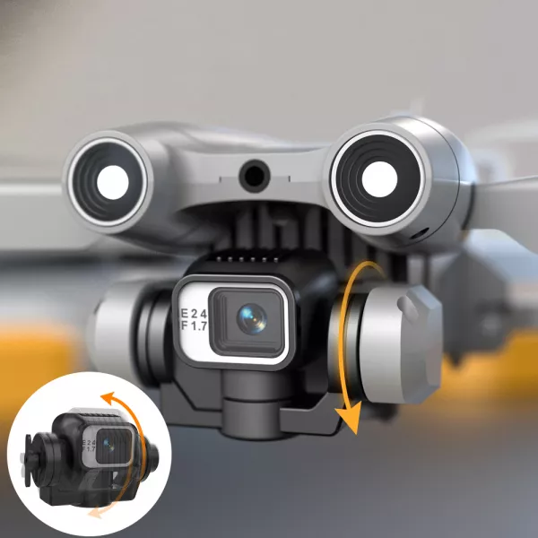 Drona Loomax, 4K, cu camera, capacitate baterie  3.7V 2000MAH, autonomie zbor 15 minute, zbor/coborare cu un singur buton, pliabila