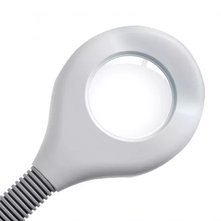Lampa cosmetica Lila Rossa, cu prindere pentru masa, cu lupa, neon led