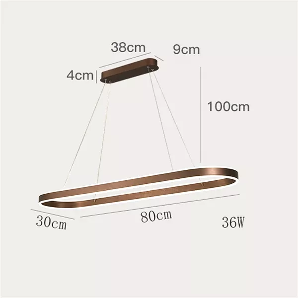 LUSTRA LED AURIU CU TELECOMANDA LUMINA RECE/CALDA/NEUTRA SI INTENSITATE REGLABILA