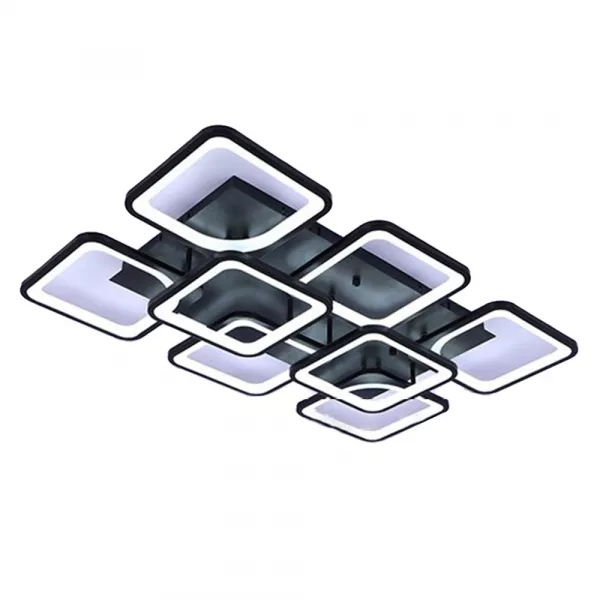 Lustra LED cu telecomanda, 120 W, intensitate reglabila, lumina calda, neutra, rece