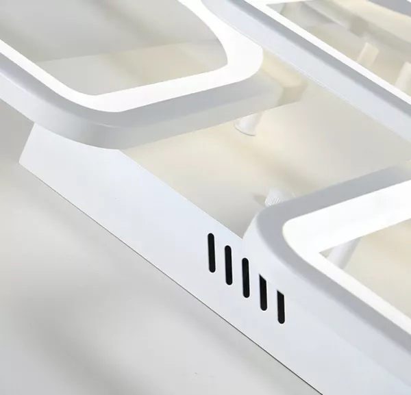 Lustra LED cu telecomanda, 120 W, intensitate reglabila, lumina calda, neutra, rece