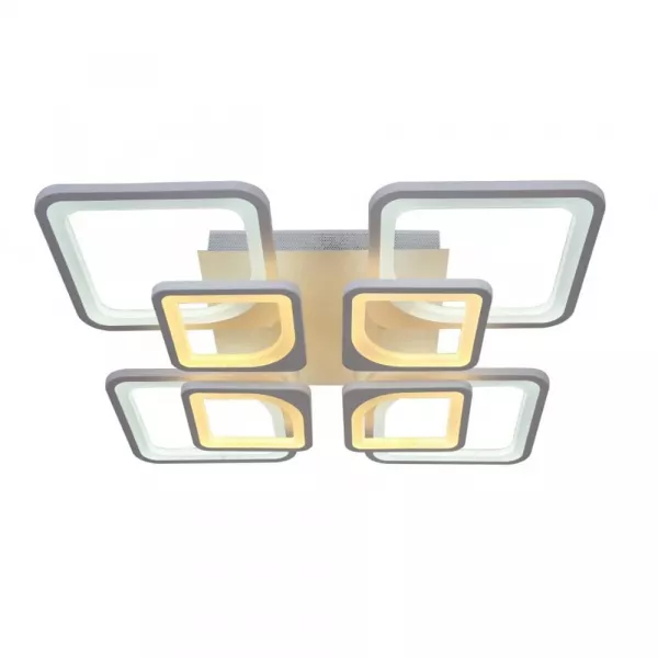 Lustra LED cu telecomanda, 240 W, alba, intensitate reglabila, lumina rece, calda, neutra