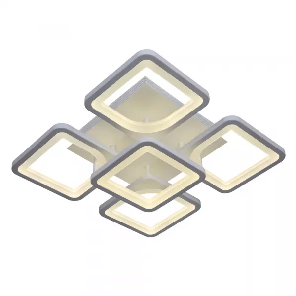 Lustra LED cu telecomanda, 120 W, alba, intensitate reglabila, lumina rece, calda, neutra