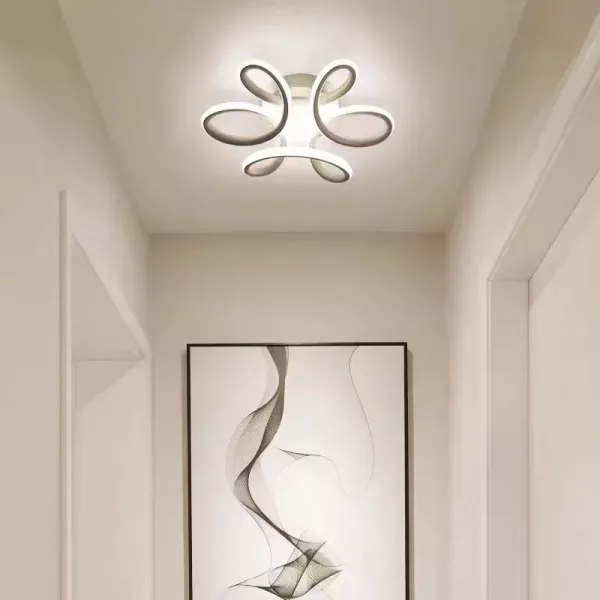 Lustra led Infinity, alba, lumina calda, neutra, rece, tip plafoniera