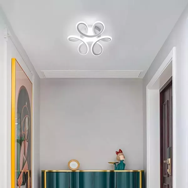 Lustra led Infinity, alba, lumina calda, neutra, rece, tip plafoniera