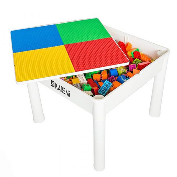 Masa interactiva pentru copii, Karemi, cu 2 scaune incluse