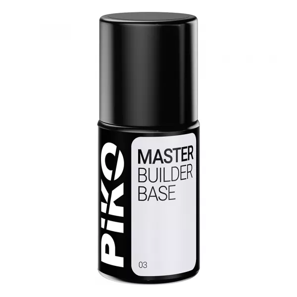Baza de unghii Piko, Master Builder, 7g, 03 Milky White
