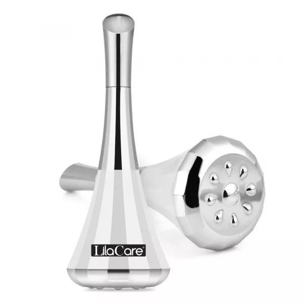 Mini dispozitiv de ridicare a fetei Lila Care, facial si lifting, cu microcurent, alb-gri