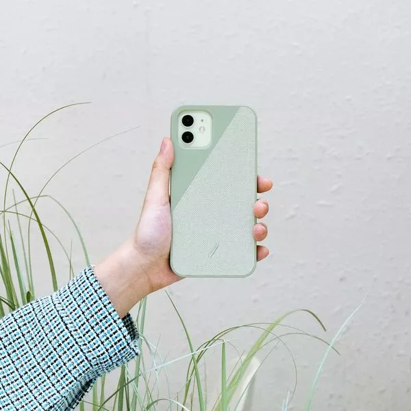 Husa telefon Native Union, Clic Canvas - iPhone 12 mini, sage