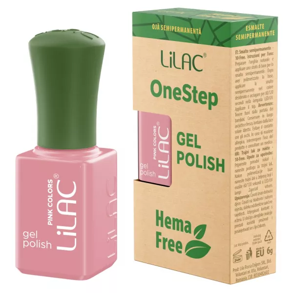 Oja semipermanenta Lilac OneStep Hema Free Nude 014