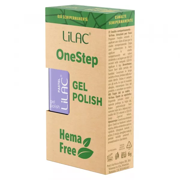 Oja semipermanenta Lilac OneStep Hema Free Pastel 037