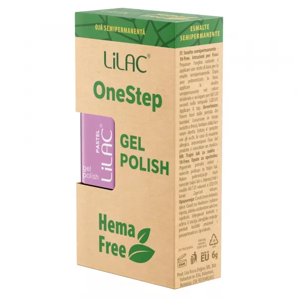 Oja semipermanenta Lilac OneStep Hema Free Pastel 038