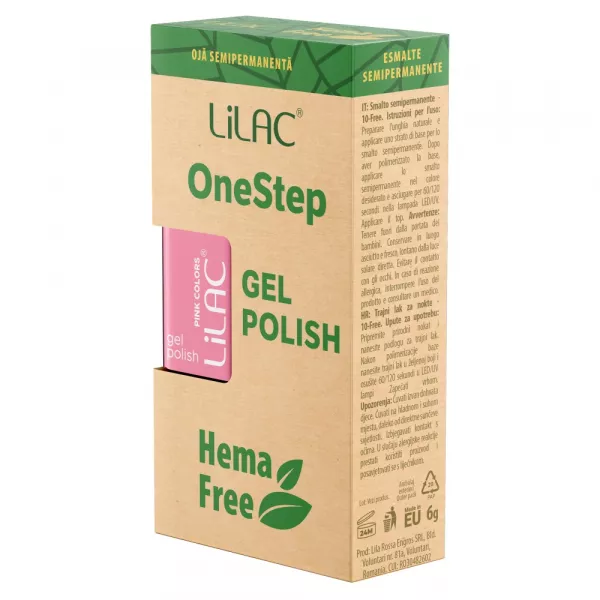 Oja semipermanenta Lilac OneStep Hema Free Pink 061
