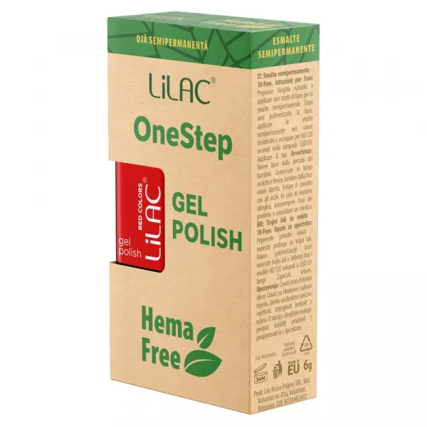Oja semipermanenta Lilac OneStep Hema Free Red 022