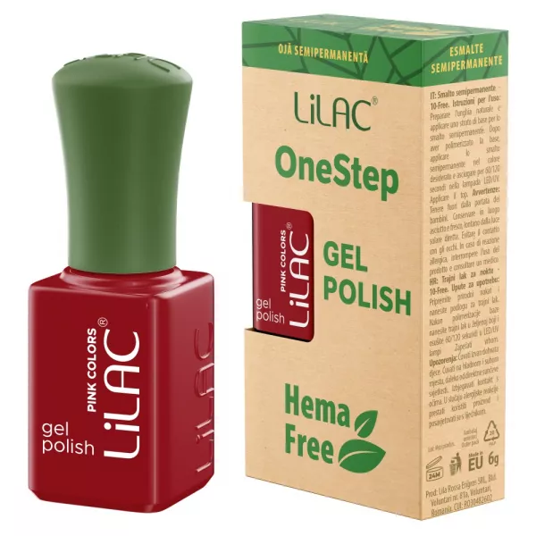 Oja semipermanenta Lilac OneStep Hema Free Red 029