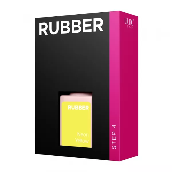 Oja semipermanenta Lilac Rubber Neon Yellow 6 g