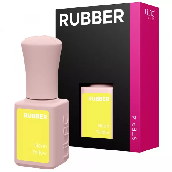 Oja semipermanenta Lilac Rubber Neon Yellow 6 g
