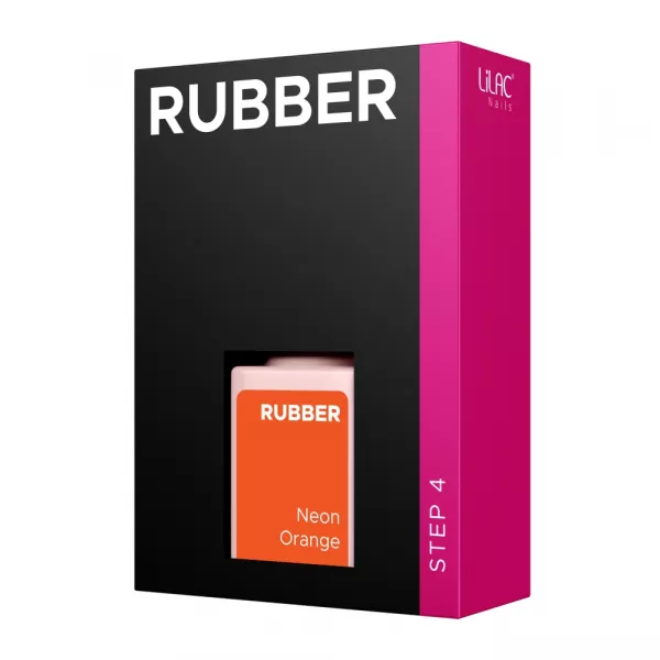 Oja semipermanenta Lilac Rubber Neon Orange 6 g