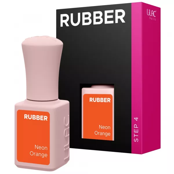Oja semipermanenta Lilac Rubber Neon Orange 6 g