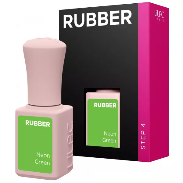 Oja semipermanenta Lilac Rubber Neon Green 6 g