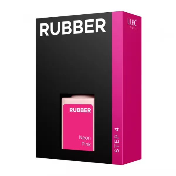 Oja semipermanenta Lilac Rubber Neon Pink 6 g