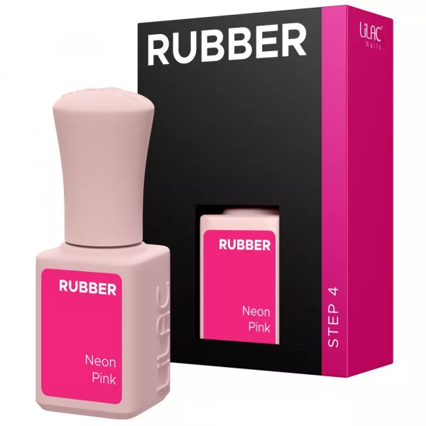 Oja semipermanenta Lilac Rubber Neon Pink 6 g