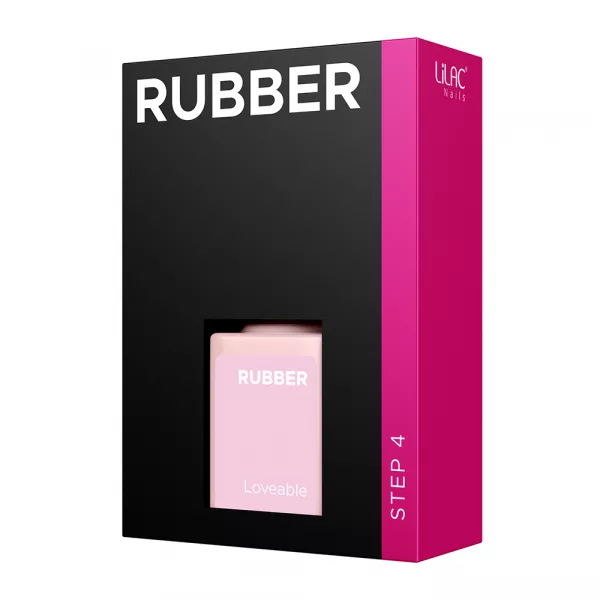 Oja semipermanenta Lilac Rubber Loveable 6 g