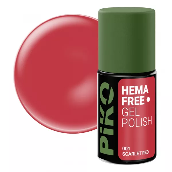 Oja semipermanenta Piko Hema Free 001 Scarlet Red 