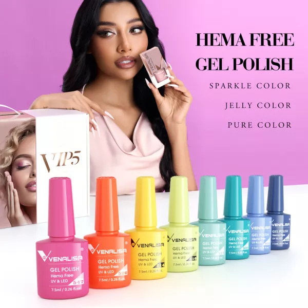 Oja semipermanenta Venalisa VIP5 Hema-Free 7.5 ml 501