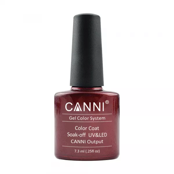 Oja semipermanenta, Canni, 123 dark red, 7.3 ml